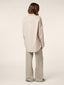 Oversized Shirt in White and Beige Striped Poplin | Jacob Cohën | Detail 3