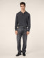 Sean Regular 5 Pocket Jeans in Dark Grey Cotton and Lyocell Denim | Jacob Cohën | Detail 3