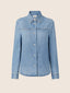 Overshirt in denim di cotone e lyocell