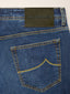 Bard - Jeans in denim di cotone stretch e lino