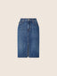 Denim Pencil Skirt in Cotton and Lyocell