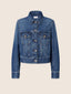 Denim Trucker Jacket in Cotton and Lyocell