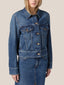 Denim Trucker Jacket in Cotton and Lyocell