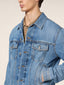 Giubbino in denim soft di cotone e lyocell