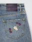 Jeans Willow in cotone blu medio