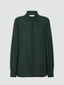 Green Viscose-Wool Twill Shirt