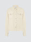 White Velvet Overshirt