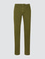 Pantaloni Bobby verdi in twill garment-dye