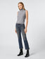 Grey Wool Sleeveless Turtleneck