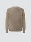 Maglione girocollo beige in cashmere