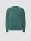 Maglione girocollo verde in cashmere