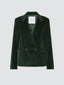 Blazer verde in velluto a coste 