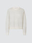 Maglione bianco in lana e mohair