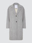 Grey Wool-Blend Coat