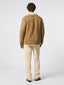 Overshirt color cammello in shearling