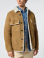 Camel Brown Shearling Overshirt