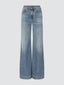 Jeans Jackie in cotone blu medio