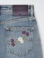 Jeans Jackie in cotone blu medio