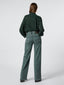 Jeans Hailey in cotone e lyocell verde-nero