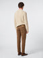 Scott Cropped Brown Alcantara® Pants