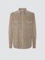 Taupe Corduroy Western Shirt