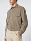 Taupe Corduroy Western Shirt