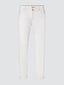 Jeans Scott cropped bianchi in bull di cotone stretch