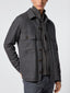 Grey Wool Flannel Overshirt