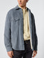 Avio Corduroy Western Overshirt  with Faux Shearling