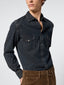 Camicia Western in denim sovratinto nero