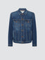 Trucker Jacket in Mid Blue Comfort Denim