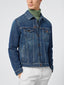 Trucker Jacket in Mid Blue Comfort Denim