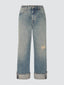 Jeans Grace in denim cimosato blu chiaro