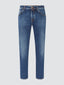 Scott Cropped Medium Blue Stretch Jeans