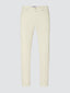 Pantaloni Scott cropped bianchi in twill garment-dye