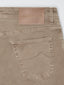 Scott Cropped Beige Garment-Dye Twill Pants