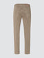 Pantaloni Scott cropped beige in twill garment-dye