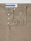 Pantaloni Scott cropped beige in twill garment-dye