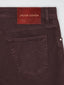 Pantaloni Scott bordeaux in twill garment-dye