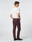 Pantaloni Scott bordeaux in twill garment-dye