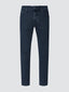 Pantaloni Scott cropped blu in twill garment-dye