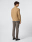 Camel Wool-Blend High Neck Sweater